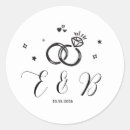 Search for ring wedding stickers Minimalist