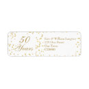 Search for 50th wedding anniversary return address labels Stylish