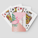 Search for pink flamingo playing cards Summer