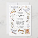 Search for wizard birthday invitations Wizarding world party