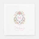 Search for crest monogram napkins Traditional