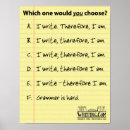 Search for english grammar posters Writer