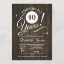 Search for rustic anniversary invitations Elegant