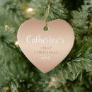 Search for rose gold heart christmas tree decorations Stylish
