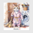 Search for pajama day stickers Cat lover