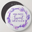 Search for sweet sixteen badges Purple