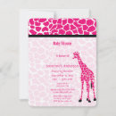 Search for giraffe patterns invitations Pink