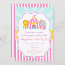 Search for pink carnival invitations Animals