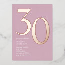Search for girly 30th birthday invitations Rose gold