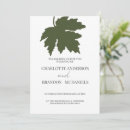 Search for maple wedding invitations Modern