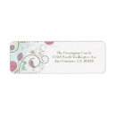 Search for floral swirl return address labels Chic
