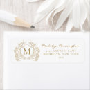Search for antique gold return address labels Timeless