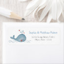 Search for blue whale return address labels Cute