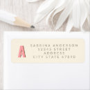 Search for alphabet return address labels Colourful