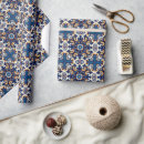 Search for indigo wrapping paper Blue and white