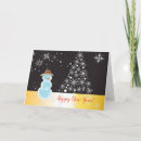 Search for happy new year thank you cards Snowman