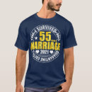 Search for 55 year anniversary tshirts Marriage