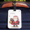 Search for santa claus luggage tags Cute