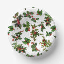 Search for christmas paper bowls Holly