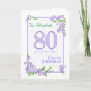 Search for a 80th flowers birthday cards Floral