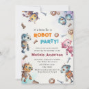 Search for robot baby shower invitations Cute