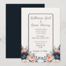 Search for navy blue and dusty rose wedding invitations Elegant