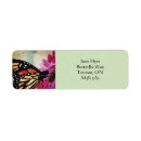 Search for springtime return address labels Butterfly