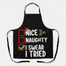 Search for naughty christmas aprons Santa