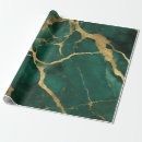 Search for emerald green and gold wrapping paper Abstract