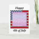 Search for 4th of july photo cards Flag