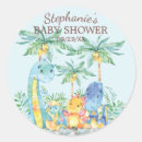 Search for baby shower dinosaur stickers Colourful