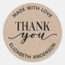 Search for kraft thank you stickers Rustic