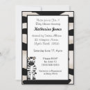 Search for black and white stripes baby shower invitations Animal