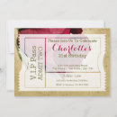 Search for admit one ticket invitations Red
