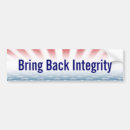 Search for integrity bumper stickers America