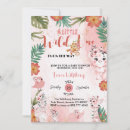 Search for zoo baby girl shower invitations Floral