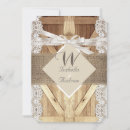 Search for rustic burlap wedding invitations Wood