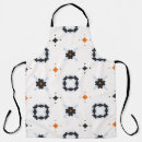 Search for retro daisy pattern aprons Blue
