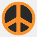 Search for black peace sign stickers Orange