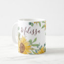 Search for sunflower floral mugs Girly