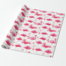 Search for pink flamingo wrapping paper Watercolor