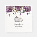 Search for fall birthday napkins Floral