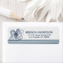 Search for navy blue and white stripe return address labels Nautical