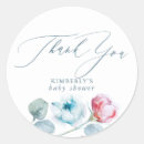 Search for rustic winter stickers Baby shower thank you