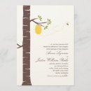 Search for birch trees wedding invitations Leaf