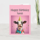 Search for funny cake birthday cards Animal
