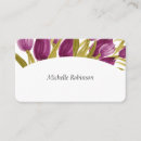 Search for tulips business cards Feminine