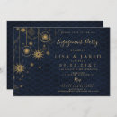 Search for navy and gold engagement party invitations Blue