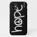 Search for peace iphone cases Black and white