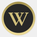 Search for ornate letter w stickers Black